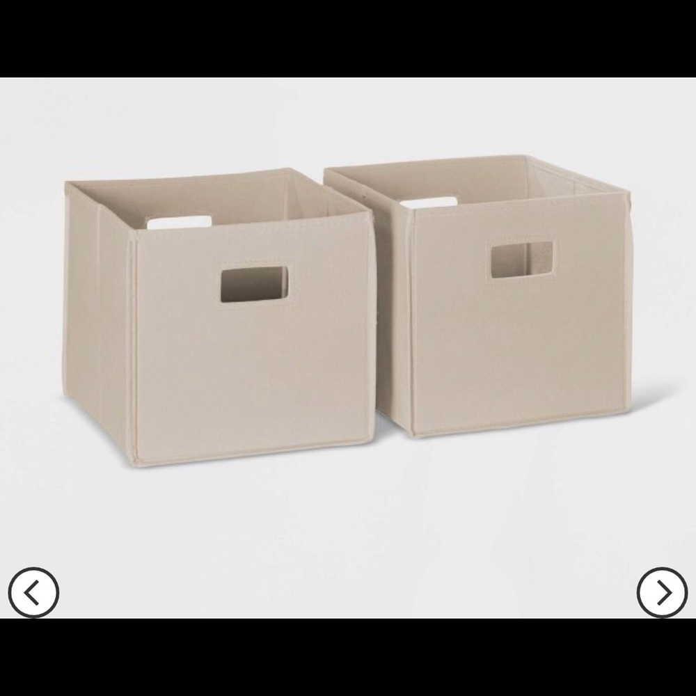 4 piece bin storage set holder